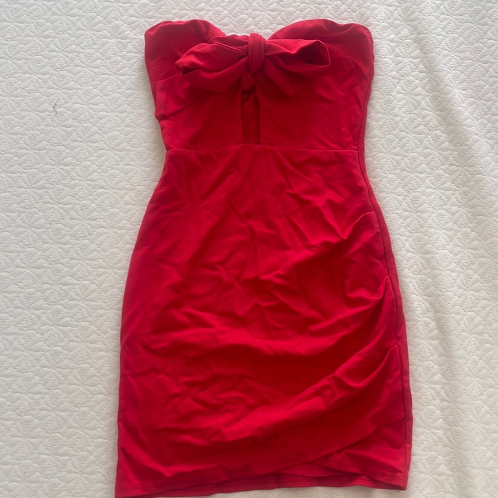 TigerMist Red Mini Dress